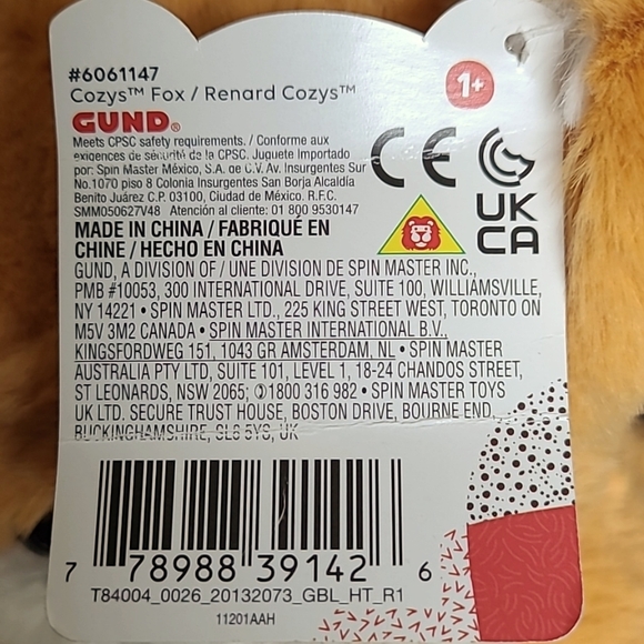 GUND Cozys 9" Stuffed Animal Fox - Picture 7 of 7